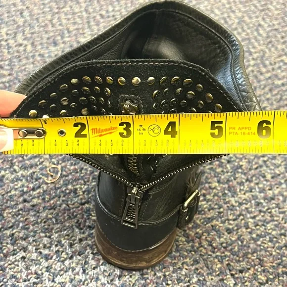 Black Belstaff Beddingham short leather boot. GREAT CONDITION!!Sz 37 EU=US 6 1/2 - Picture 12 of 13